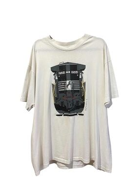 Vintage 80s Railroad T-Shirt Size XXL